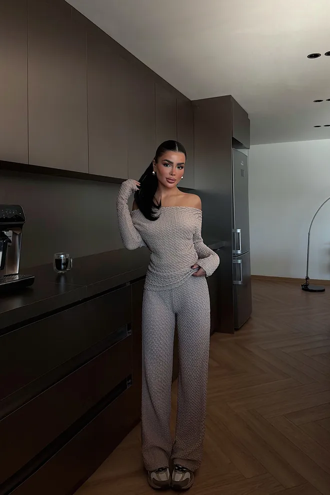 EYYO ATELIER Traje Beige Casual Elegante Ropa al por mayor Casual