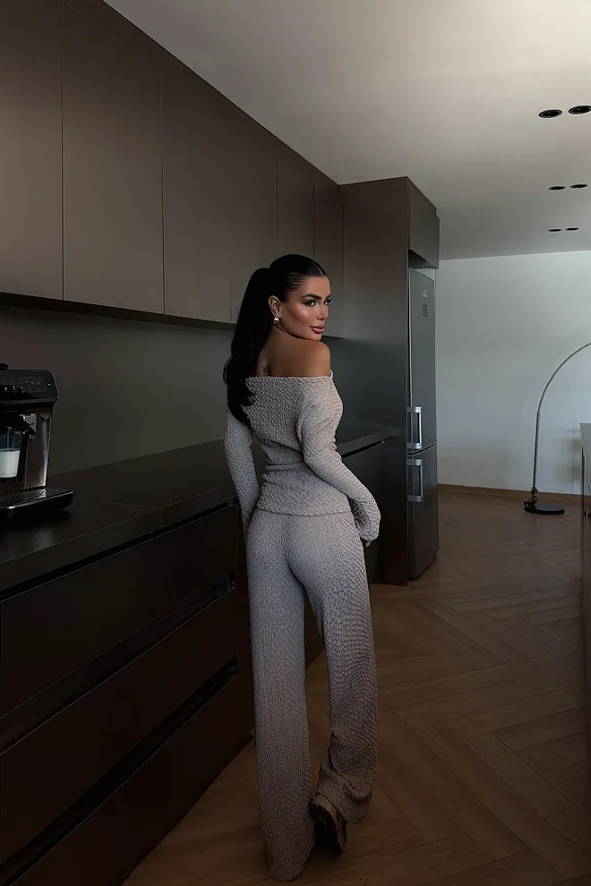 EYYO ATELIER Beige Casual Elegant Suit Wholesale Clothing Fall