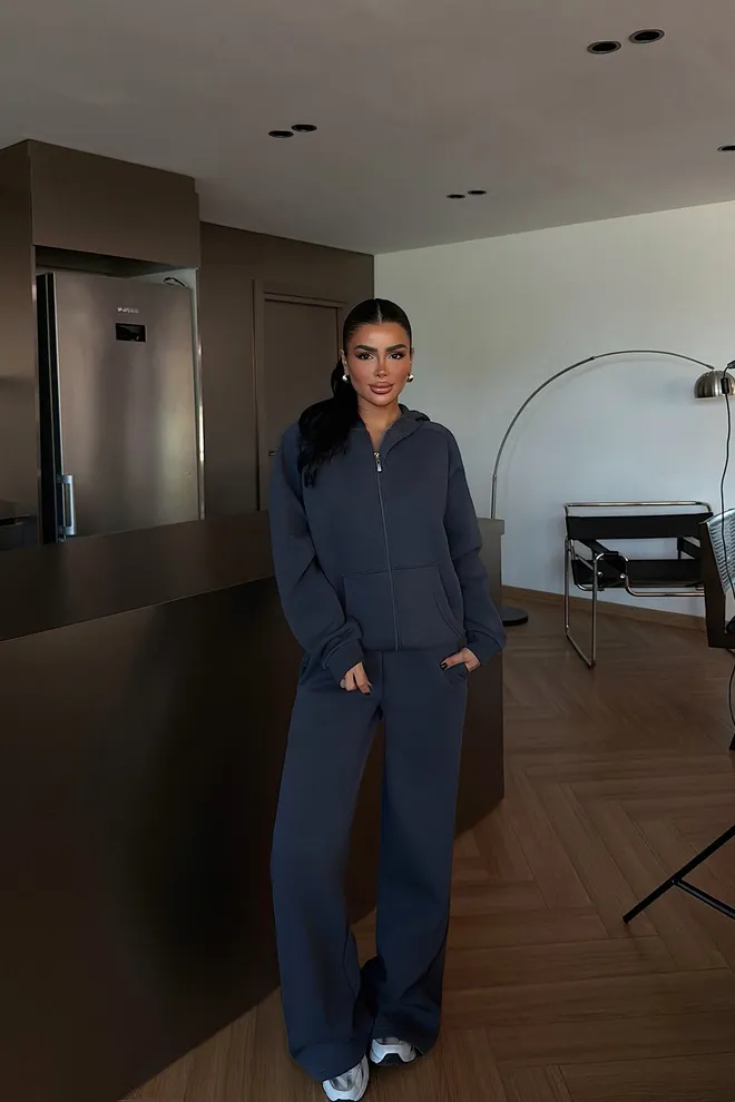 EYYO ATELIER Анцуг Комплект Морскосиньо Свободен Ежедневен Спортен Комплект Дрехи на едро 1