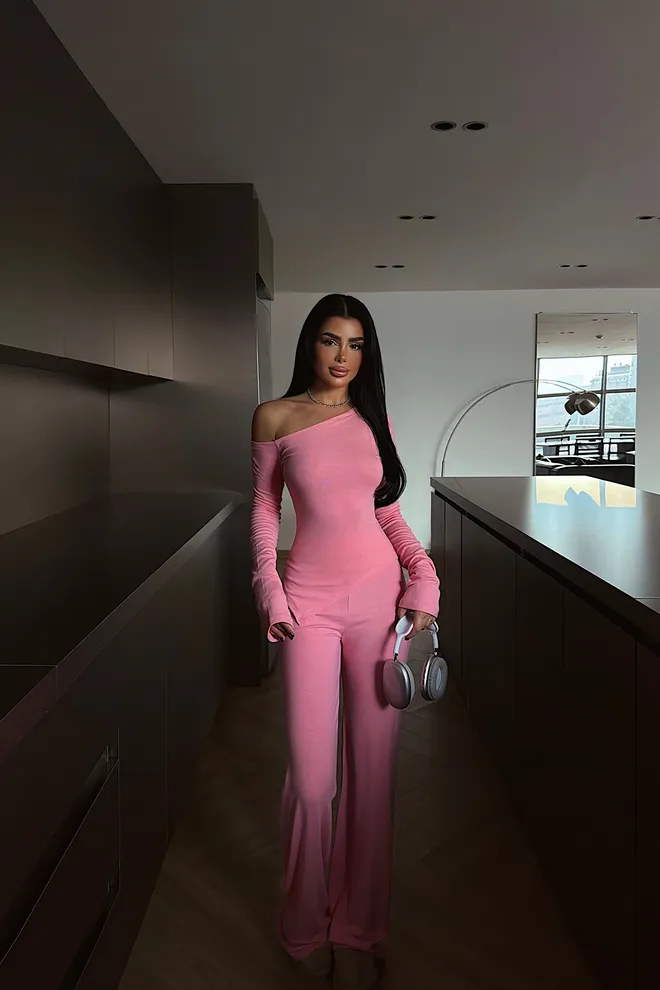 EYYO ATELIER Różowy Garnitur Kendrick Hurtowa sprzedaż odzieży 0