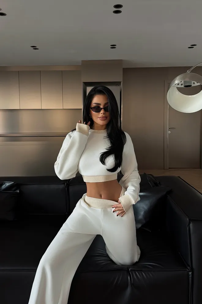 EYYO ATELIER Donji Dio Trenirke Bijela Ležerni Sport Veleprodaja odjeće 1