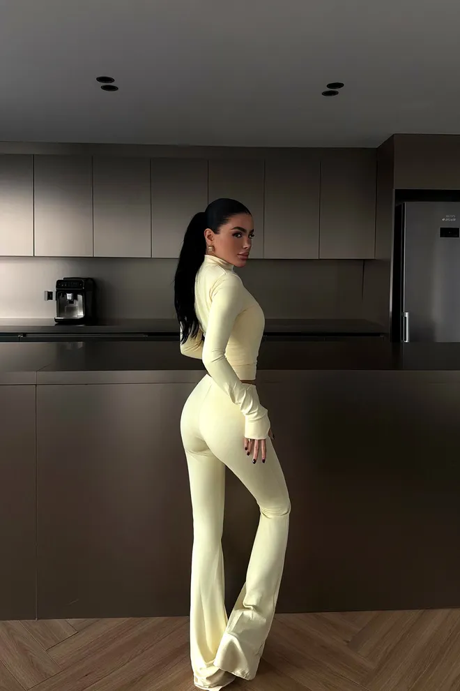 EYYO ATELIER Yellow Slim Fit Elegant Suit Wholesale Clothing Spring