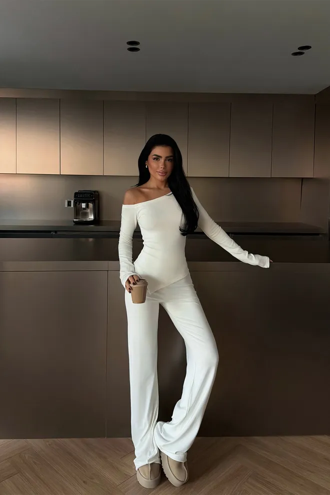 EYYO ATELIER Blanco Elegante Formal Traje Slim Fit Ropa al por mayor Sexy