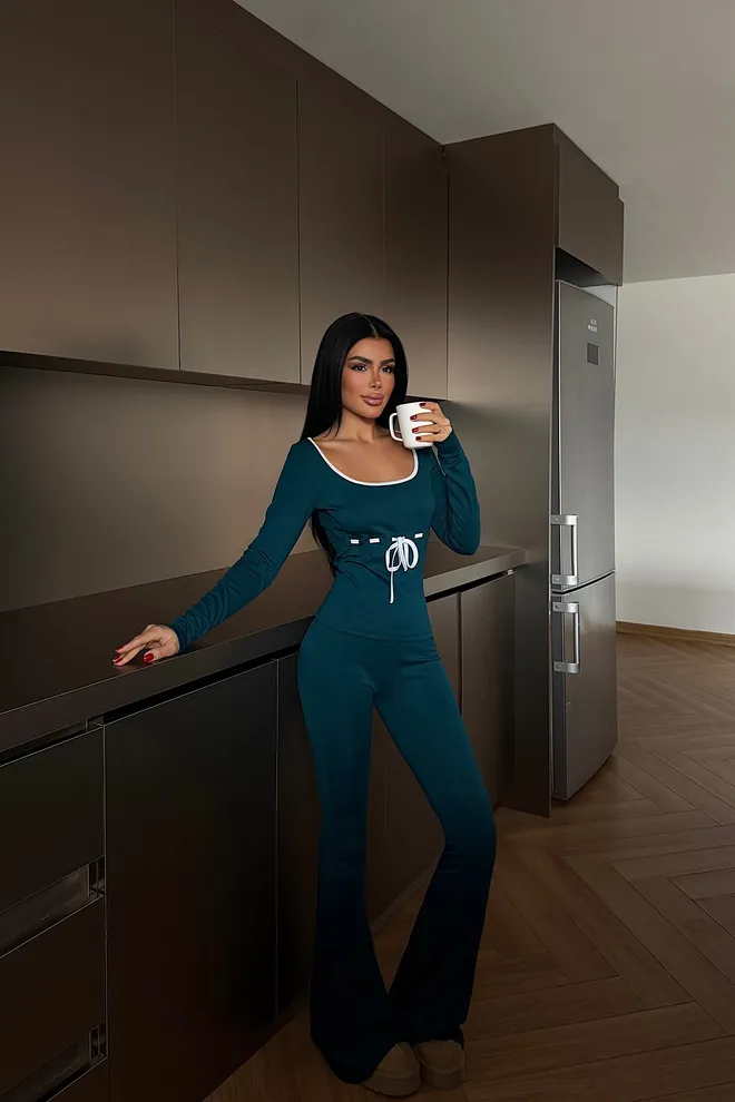 EYYO ATELIER Traje Azul Marino Slim Fit Casual Sexy Ropa al por mayor Casual