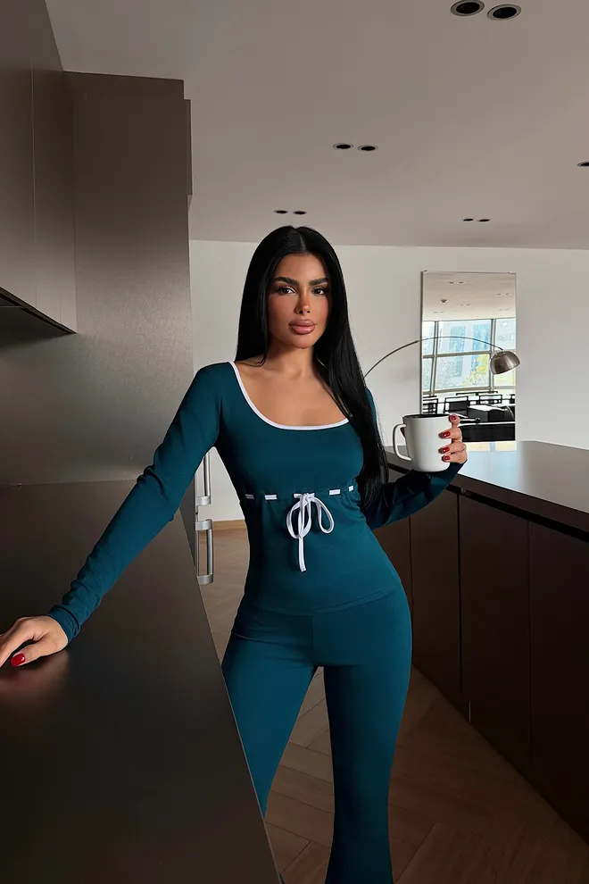 EYYO ATELIER Navy Blue Slim Fit Casual Sexy Suit Wholesale Clothing Lounge