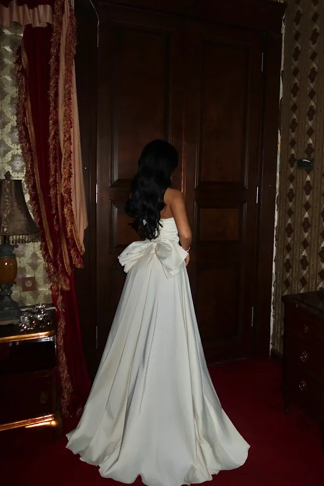 EYYO ATELIER Elegant White Blazer Dress With Sweetheart Neck Wholesale Clothing Spring