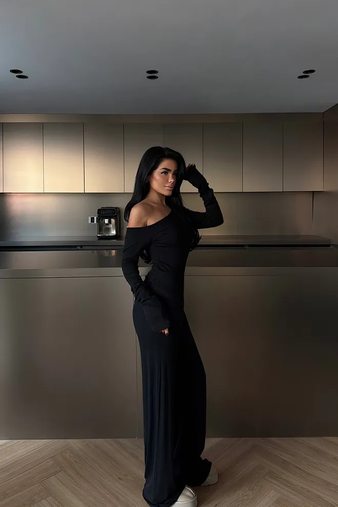 EYYO ATELIER Black Elegant Formal Suit With One Shoulder Neck Wholesale Clothing 1