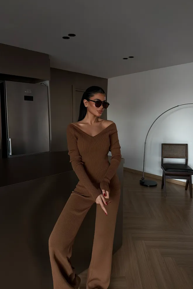 EYYO ATELIER Set Palazzo Maro Elegant Îmbrăcăminte cu ridicata Lejer