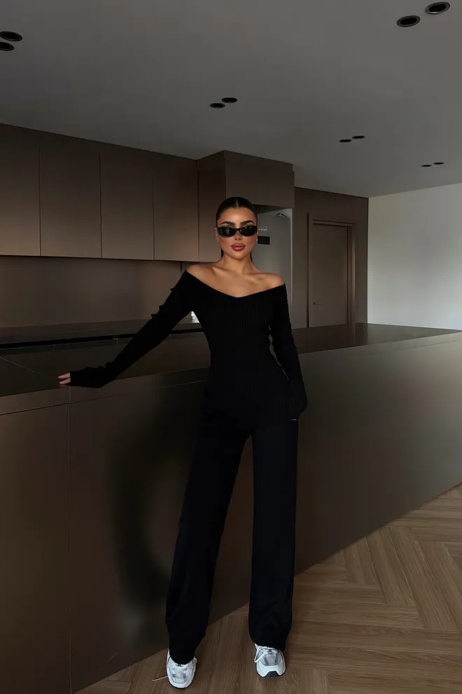 EYYO ATELIER Rinkinys Juoda Kokteilinė Aptempta Ir Platėjanti Čiuožėjos Didmeninė prekyba drabužiais Kokteilinė