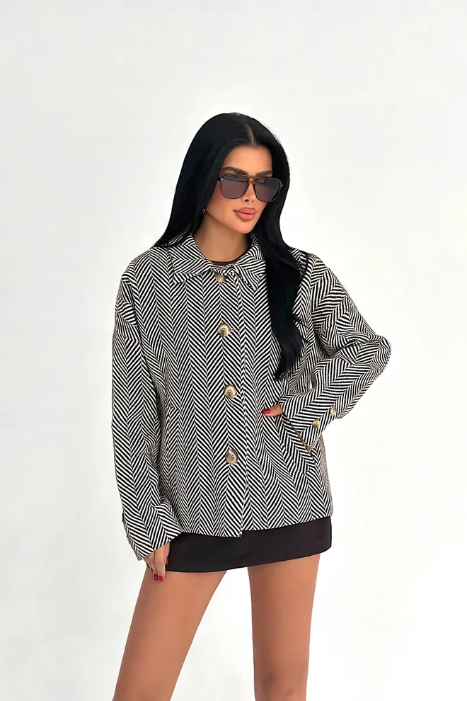 EYYO ATELIER Black Single Breasted Blazer Jacket Wholesale Clothing 1