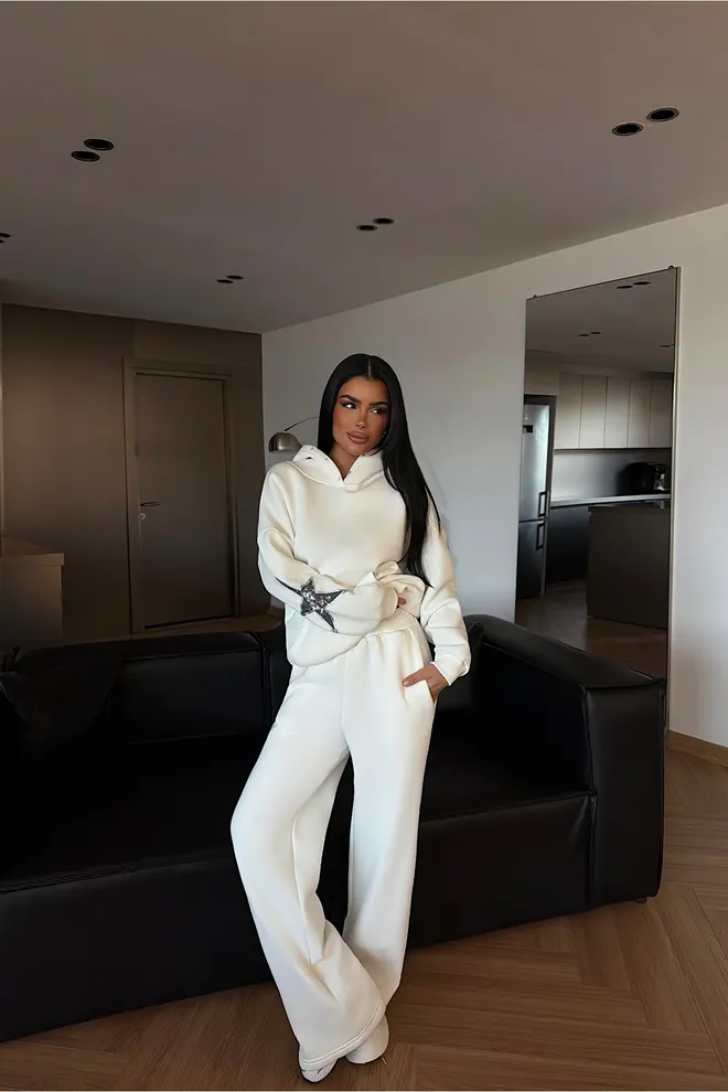 EYYO ATELIER White Casual Streetwear Set Wholesale Clothing 1