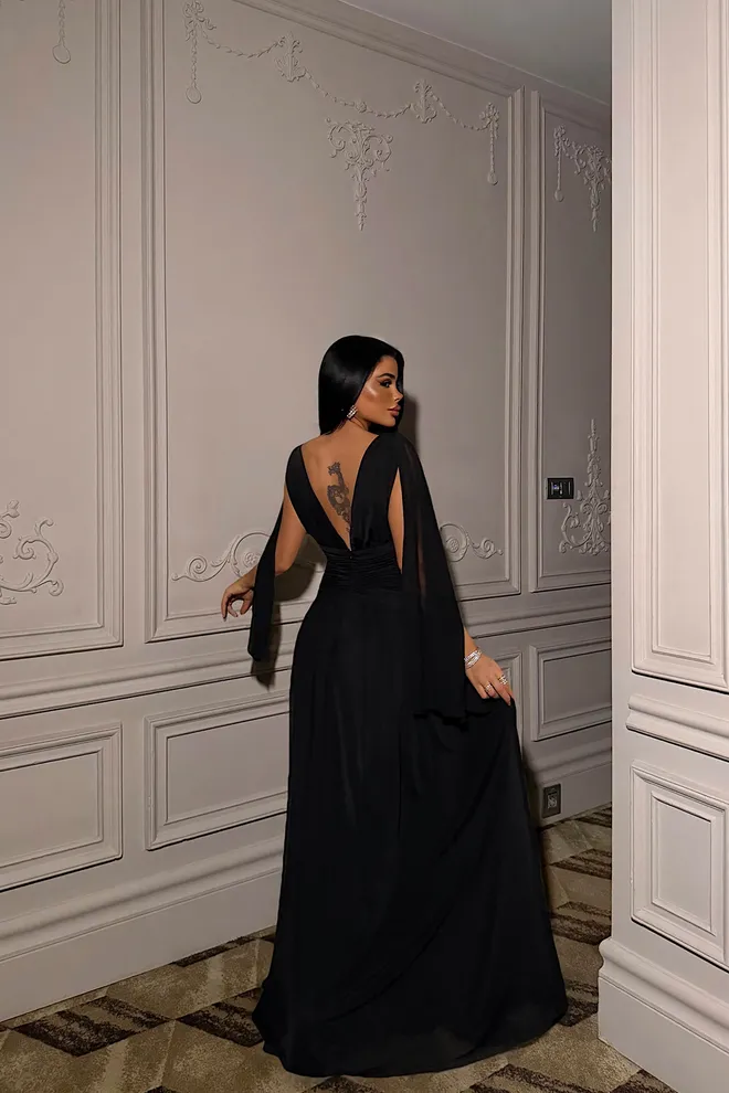 EYYO ATELIER Black Elegant Sexy Formal Glam Blazer Dress Wholesale Clothing Spring