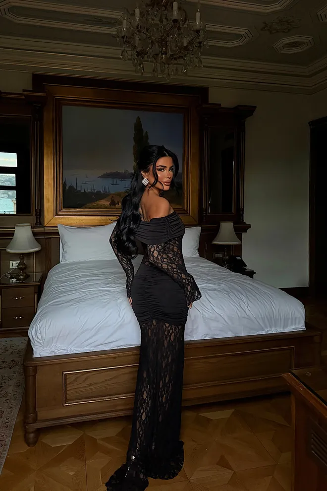 EYYO ATELIER Vestido Preto Sensual Elegante Formal Glam Bainha Roupas por atacado Primavera