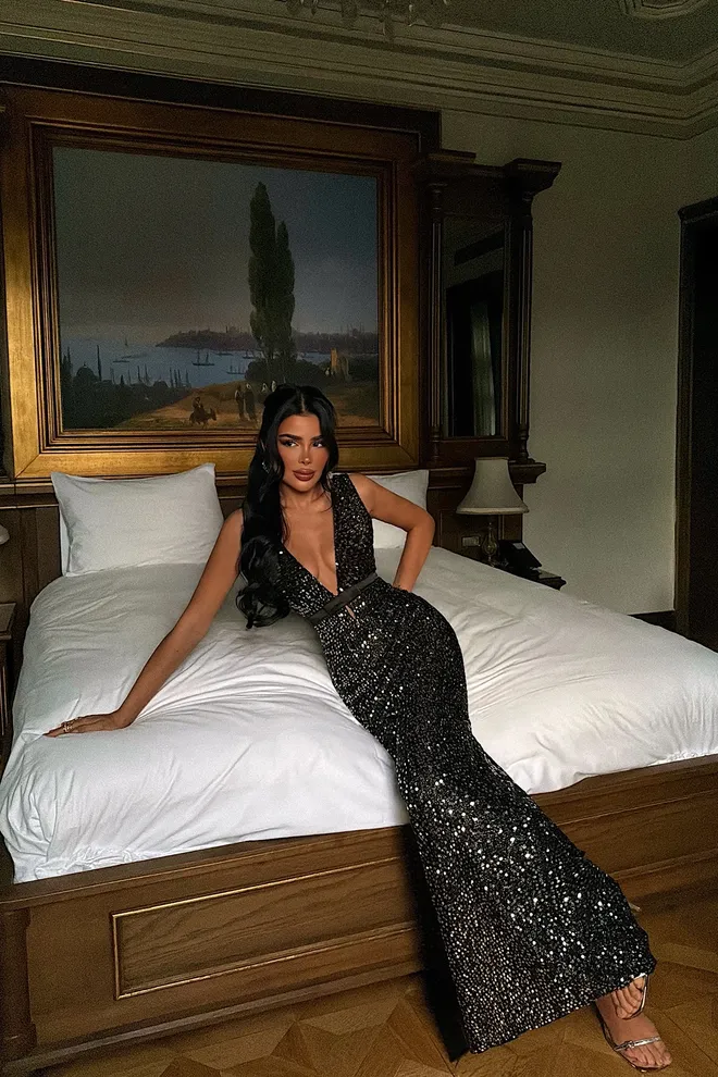 EYYO ATELIER Black Glam Sexy Elegant Formal Bodycon Dress Wholesale Clothing Cocktail