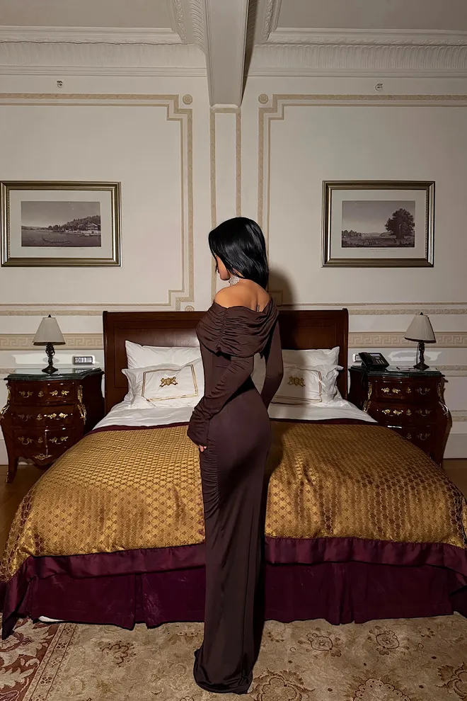 EYYO ATELIER Elegant Black Bodycon Dress With Off Shoulder Neck Wholesale Clothing Formal