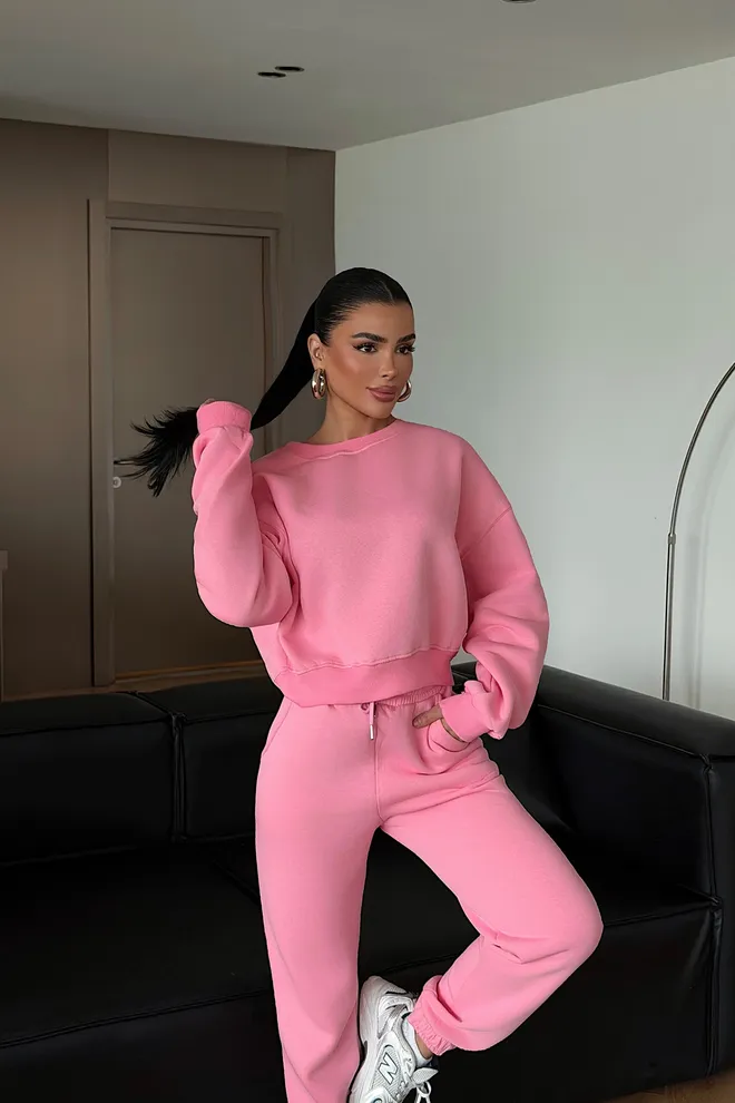 EYYO ATELIER Поставил Розовый Повседневный Виды Спорта Оптовая продажа одежды Повседневный