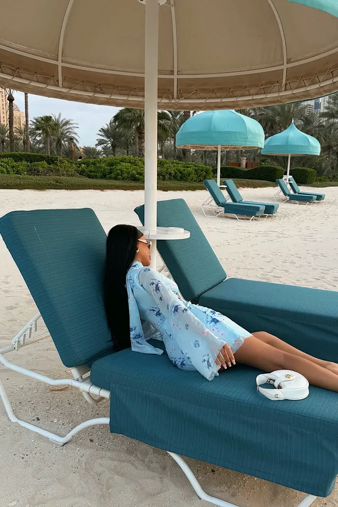 EYYO ATELIER Mavi Çiçekli Bodycon Mini Elbise Ve Çan Kol Toptan Giyim Seksi