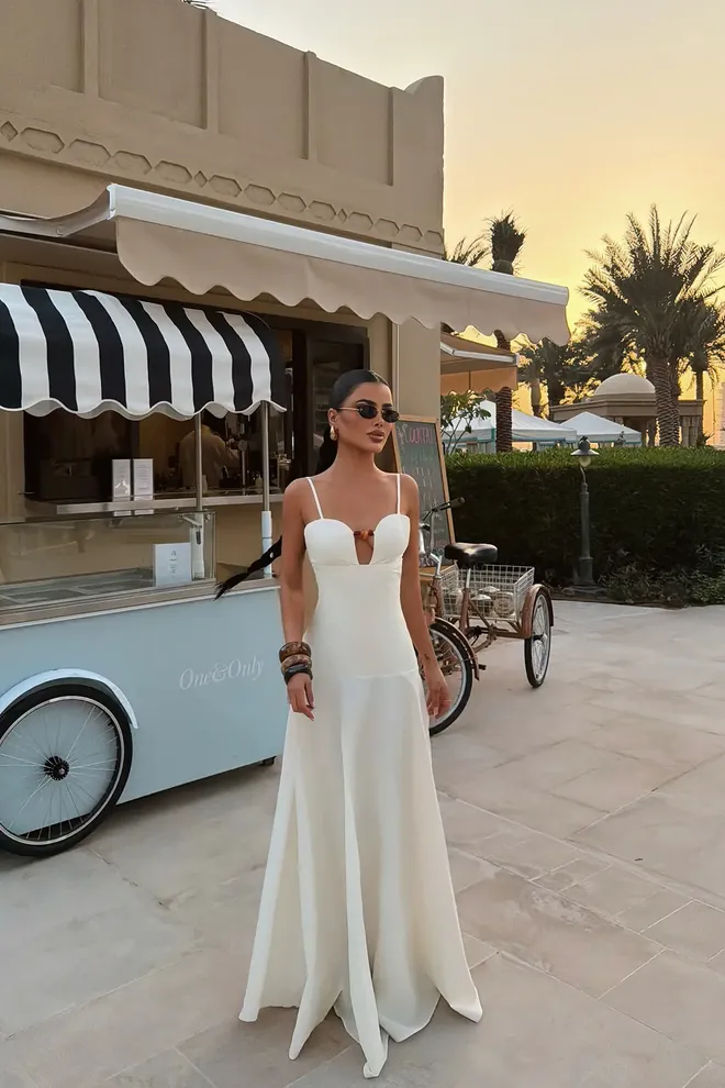 EYYO ATELIER White Sexy Elegant Formal Glam Dress Wholesale Clothing 1