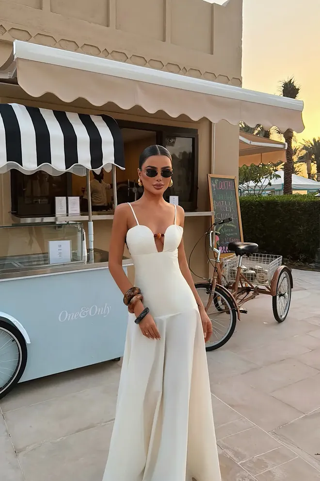 EYYO ATELIER White Sexy Elegant Formal Glam Dress Wholesale Clothing Cocktail