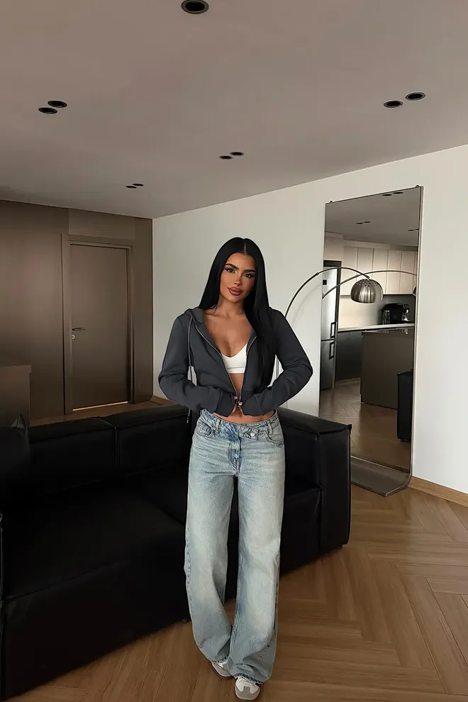 EYYO ATELIER Black Casual Sporty Slim Fit Cardigan Wholesale Clothing 1