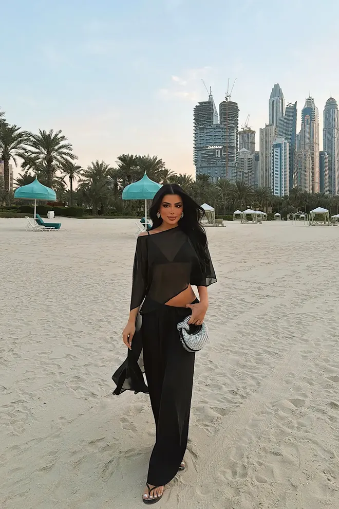 EYYO ATELIER Črna Glam Ležerno Eleganten Seksi Boho Pončo Oblačila na debelo Ležerno