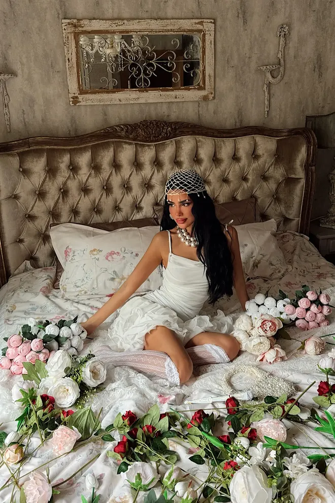 EYYO ATELIER Biała Elegancka Seksowna Mini Halka Hurtowa sprzedaż odzieży Urodziny