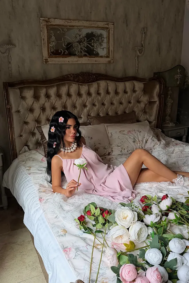 EYYO ATELIER Pink Elegant Sexy Casual Formal Dress Wholesale Clothing Lounge