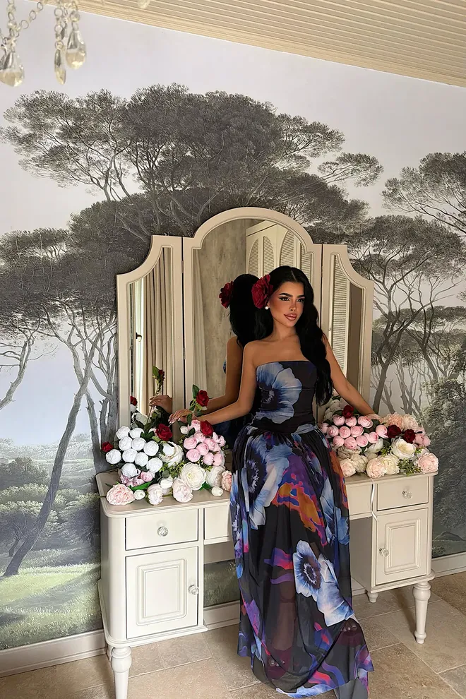 EYYO ATELIER فستان أسود ماكسي بليزر أنيق ملابس بالجملة 1