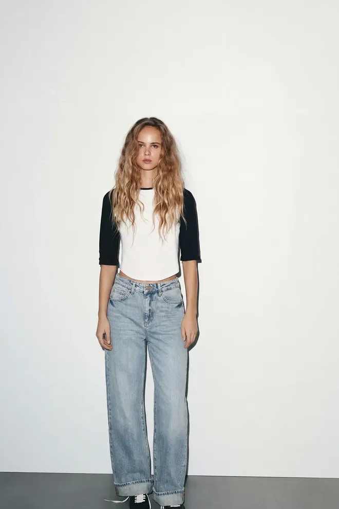 EYYO ATELIER Pantaloni Blu Ghiaccio Con Dettagli A Bottoni Abbigliamento all'ingrosso 0