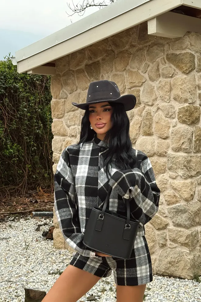 EYYO ATELIER Черная Кожаная Сумка Оптовая продажа одежды 0