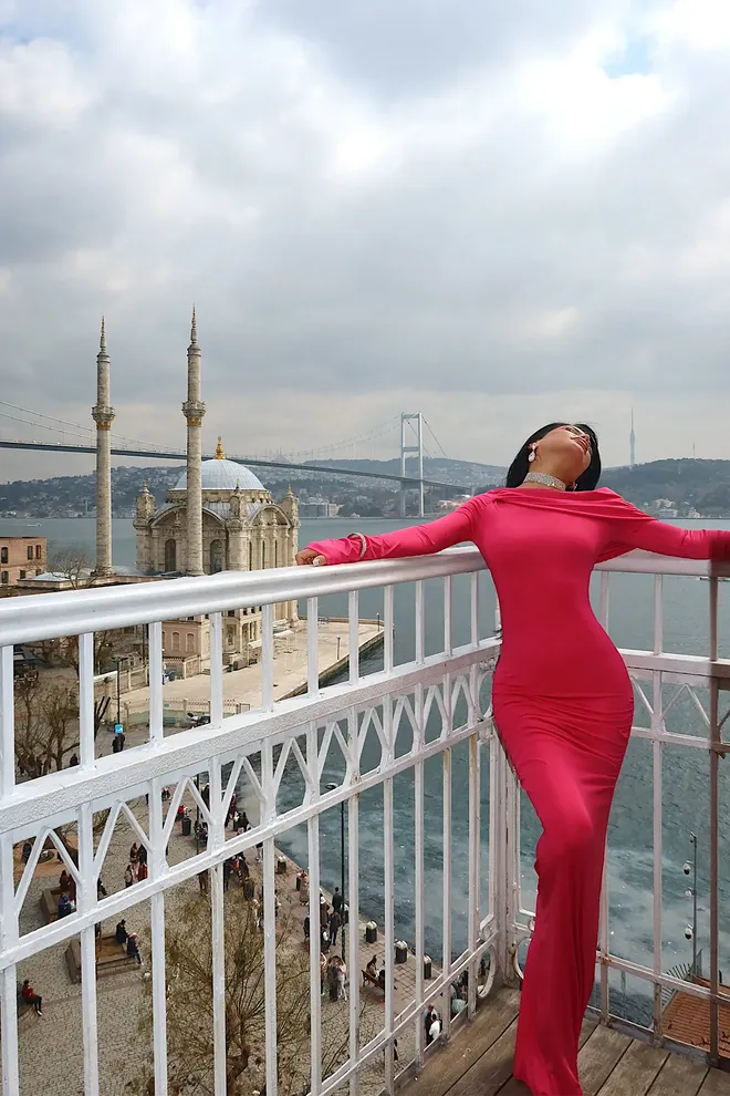 EYYO ATELIER Fuchsia Sexy Elegante Bodycon Jurk Groothandel Kleding 1