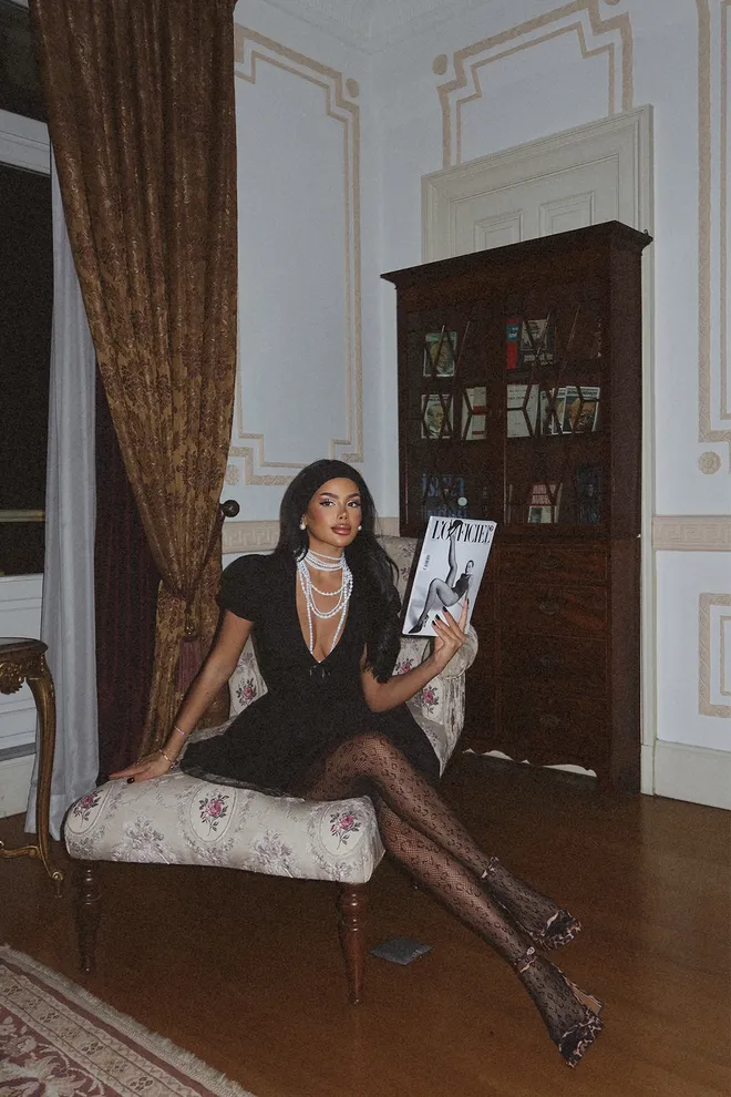 EYYO ATELIER Rochie Mini Cu Cravată În Față Neagră Îmbrăcăminte cu ridicata Sexy