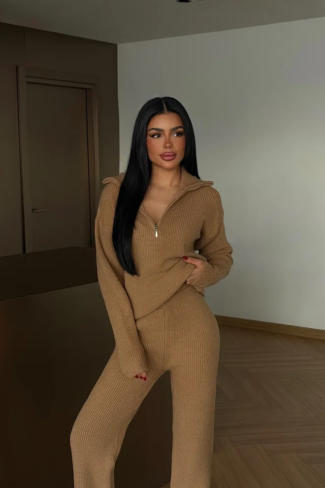 EYYO ATELIER Súprava Béžová Neformálny Skromný Veľkoobchod s oblečením 1