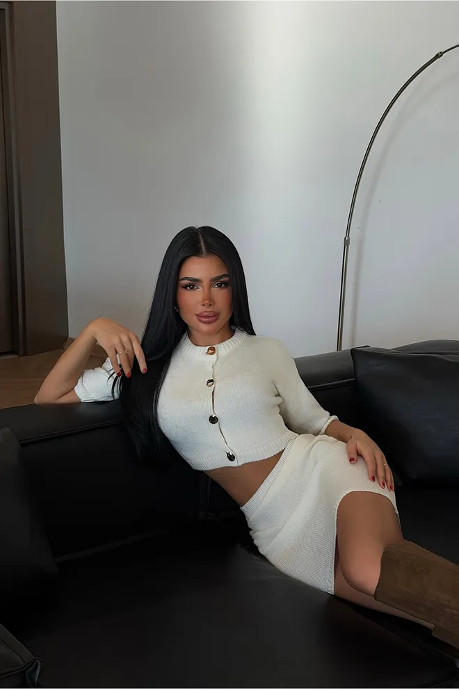 EYYO ATELIER Комплект Бежово Секси Елегантен Небрежен Дрехи на едро Небрежен