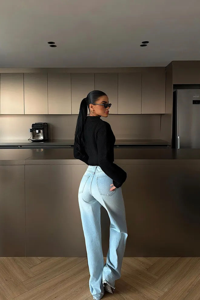 EYYO ATELIER Black Slim Fit Zip Up Cardigan Wholesale Clothing Fall