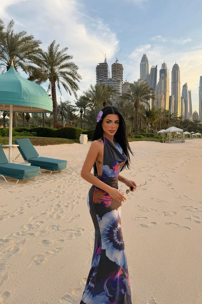 EYYO ATELIER Black Sexy Elegant Formal Slip Dress Wholesale Clothing 1