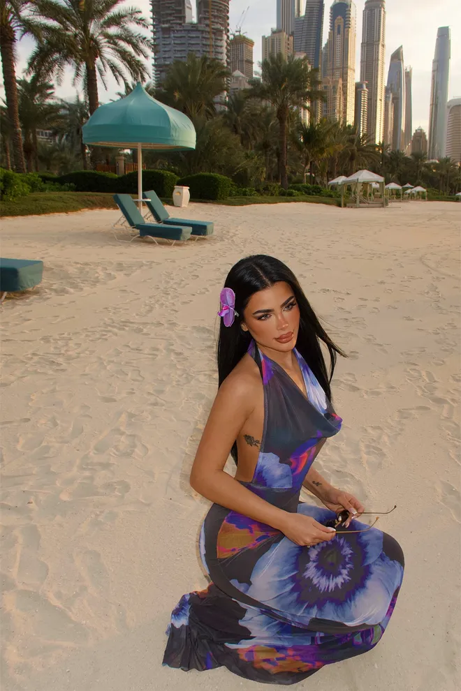 EYYO ATELIER Black Sexy Elegant Formal Slip Dress Wholesale Clothing Cocktail