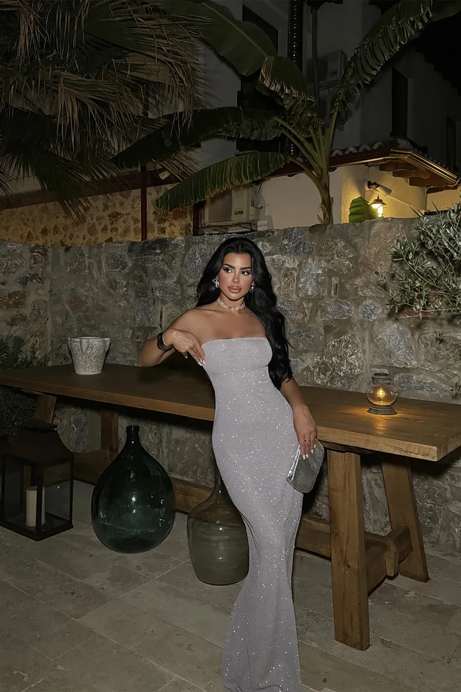 Ilia Vestido Con Detalle De Visón En La Espalda Ropa al por mayor Elegante