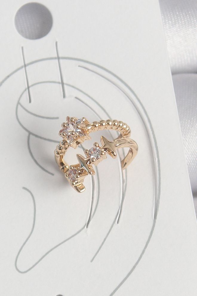 Ebijuteri Γυναικεία Σκουλαρίκια Χόνδρου Από Ορείχαλκο Χρυσό Χρώμα Ζιργκόν Με Χονδρικό εμπόριο ενδυμάτων 0