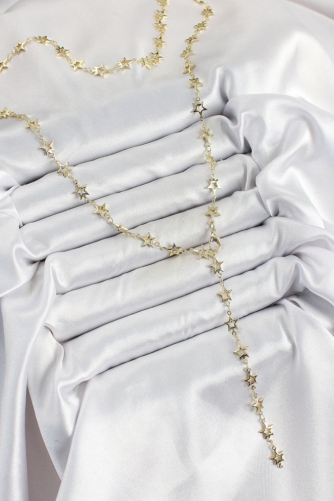 Ebijuteri Messing Goudkleurige Sterrenhemel Y ketting Voor Dames Groothandel Kleding 0