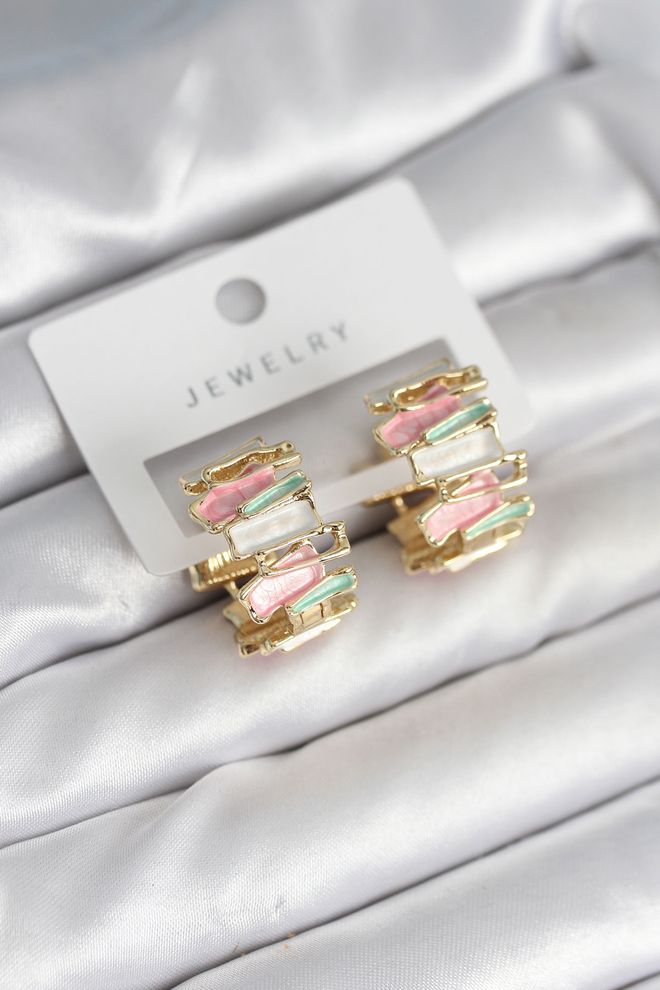 Ebijuteri Γυναικεία Σκουλαρίκια Με Σμάλτο Χρυσό Ορείχαλκο Μικτού Χονδρικό εμπόριο ενδυμάτων 0