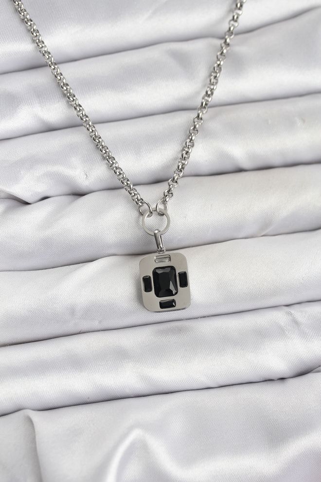 Ebijuteri 316l Stalen Ketting Zilverkleurig Vintage Model Damesketting Groothandel Kleding 0