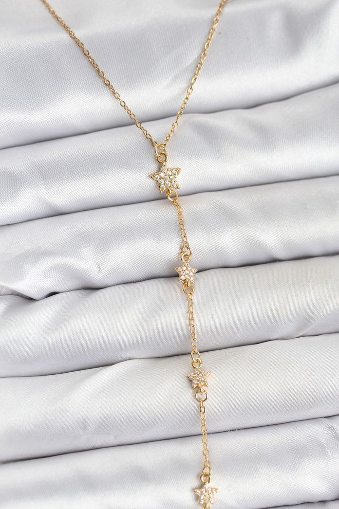 Ebijuteri 316l Stalen Ketting Goudkleurig Stermodel Y ketting Voor Dames Groothandel Kleding 0