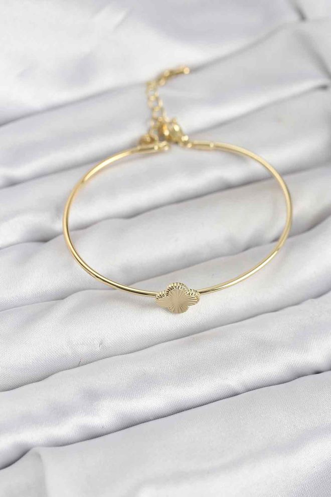 Ebijuteri Ženska Zapestnica Z Vzorcem Detelje Zlate Barve Oblačila na debelo 0