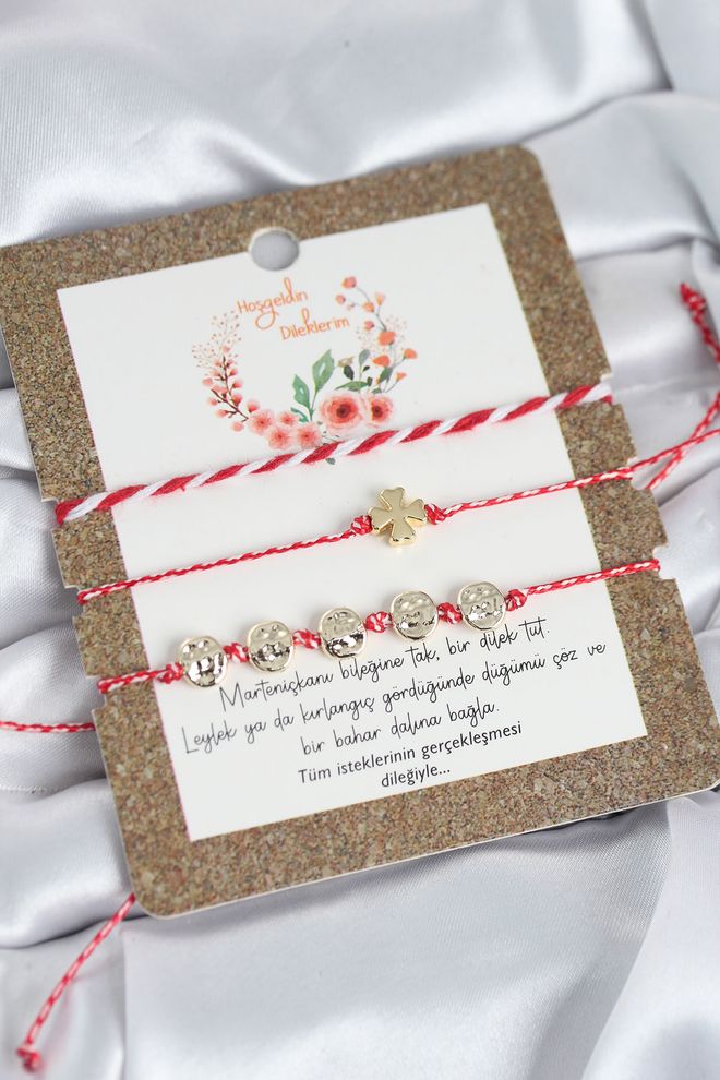 Ebijuteri Браслет Marteniçka Модель Из 3 Частей С Клевером Оптовая продажа одежды 0