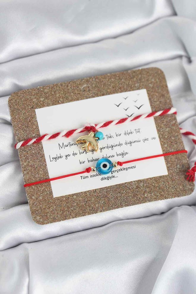 Ebijuteri Zapestnica Martenicka 2 delni Model Zlobnega Očesa In Lastovke Oblačila na debelo 0