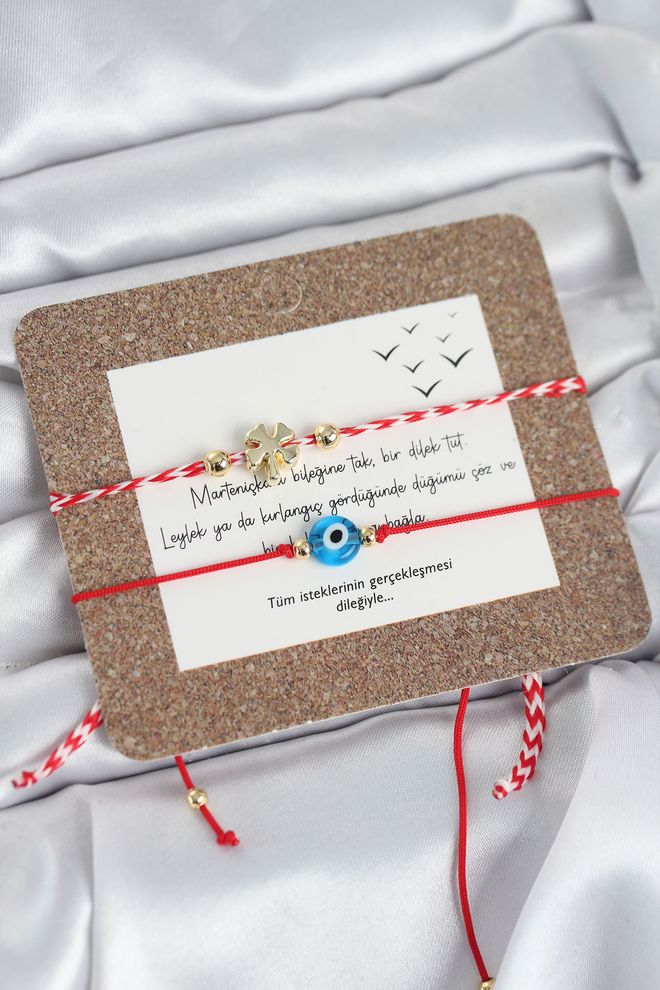 Ebijuteri Zapestnica Martenicka 2 Kosa Detelje In Modela Nazar Oblačila na debelo 0