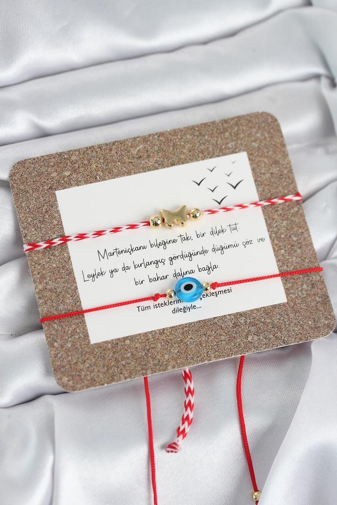 Ebijuteri Zapestnica Martenicka 2 delni Model Zlobnega Očesa In Metulja Oblačila na debelo 0