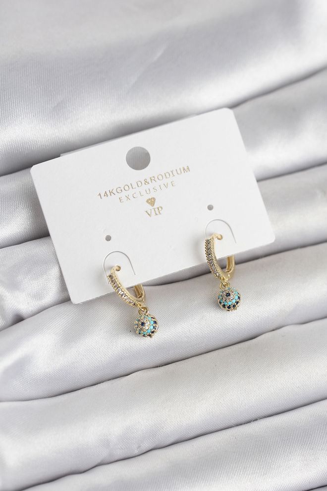 Ebijuteri Minimalus Akių Raštas Aukso Spalvos Cirkonio Akmens Moteriški Auskarai Didmeninė prekyba drabužiais 0