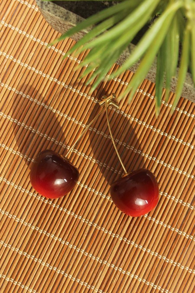 Ebijuteri حلق ذهبي وأحمر ملابس بالجملة 0